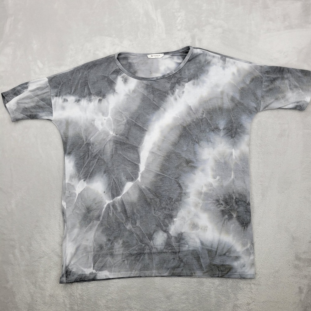 Bombom Top Womens Small Shirt Blouse Camo Burnout Faded USA Made Tri Blend Adult